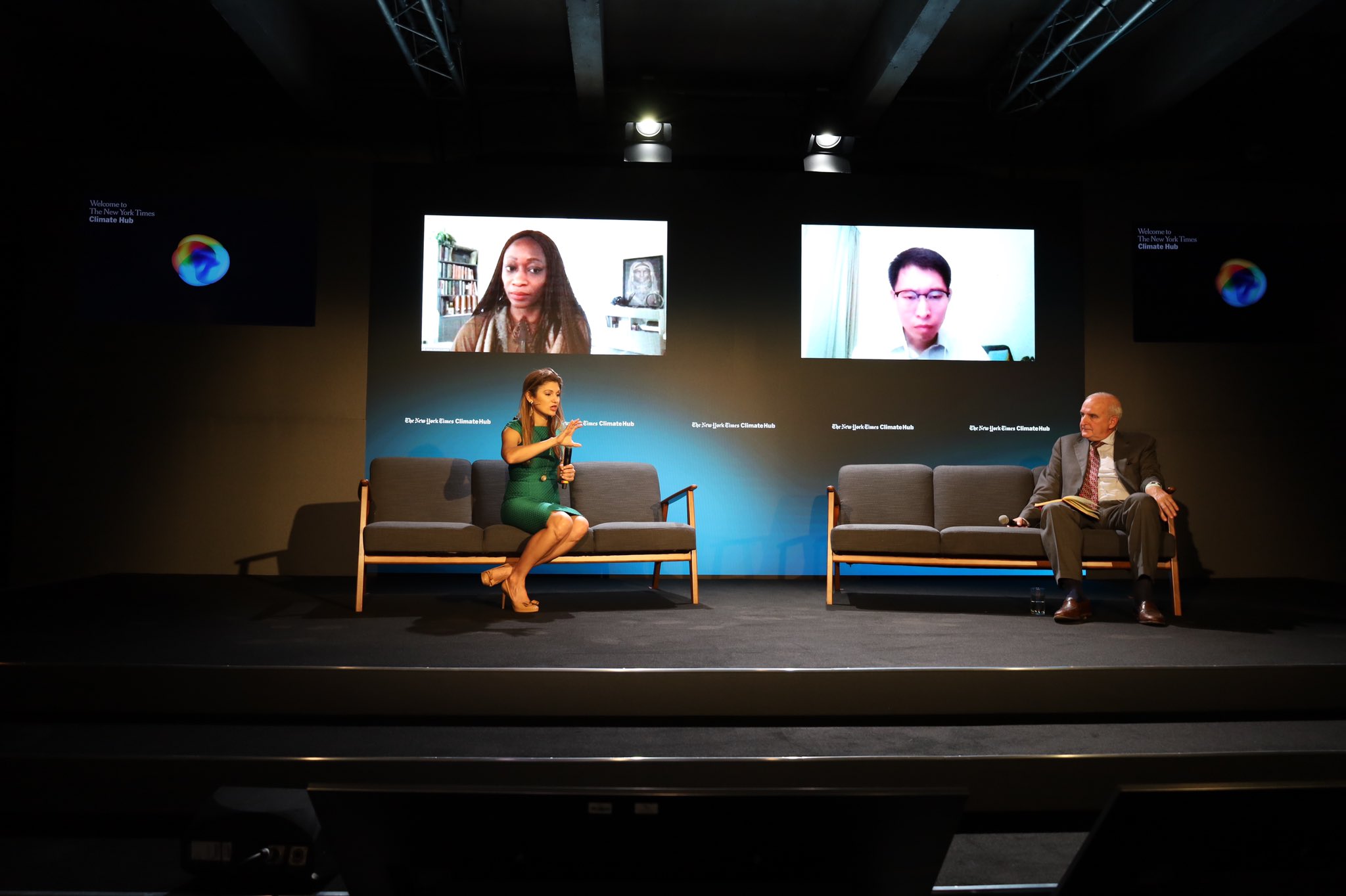 Erika Mouynes at the NYT Climate Hub at COP26